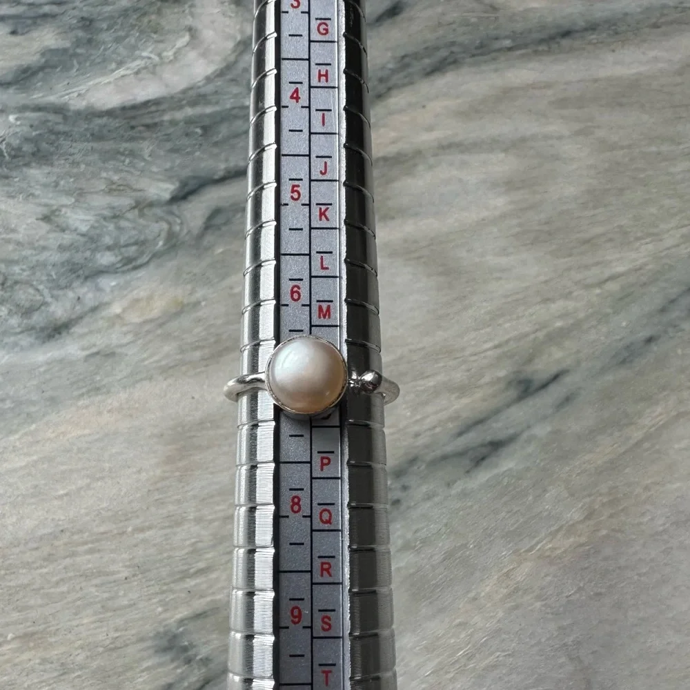 NWOT Sundance Cosmic Trail Ring, Pearl, Sterling Silver
